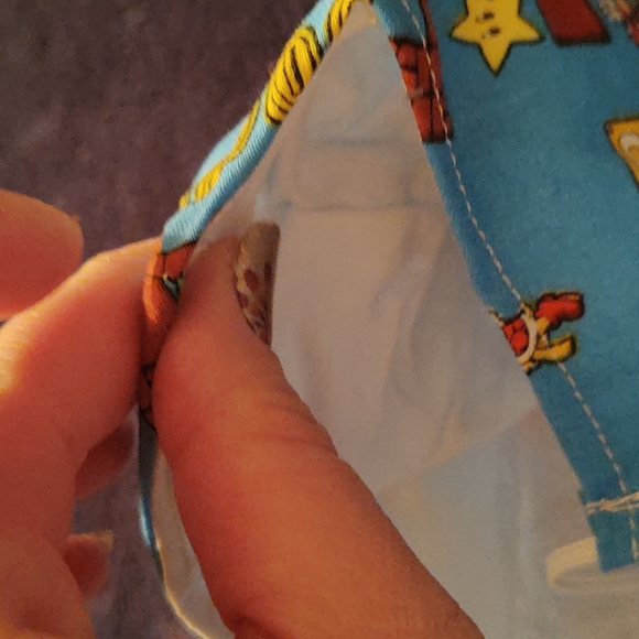 Hand-Crafted Super Mario Brothers Face Mask - EUC - Picture 3 of 6